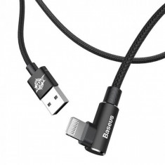 Cablu Baseus MVP Elbow USB la Lightning, 2m, Negru foto