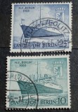 Cumpara ieftin Berlin 1955 nave, vapoare serie 2v stampilata, Stampilat