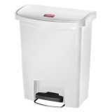 Rubbermaid Coș de gunoi step-on &bdquo;Slim Jim&rdquo; 30 L alb 445374