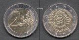 AUSTRIA 2 euro 2012, 10 ani EURO