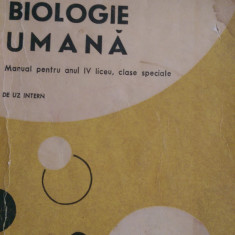 Biologie umana Manual clasa XII V.Sahleanu,I.C.Voiculescu 1974