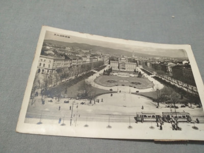 CARTE POSTAL ZAGREB CIRCULATA LA LUGOJ 1934 foto