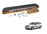 Praguri Laterale Treapta Dacia Logan MCV 2 2014-2021 ALM - Tuning Exterior, ABS+Aluminiu, Montaj Fara Gaurire, Calitate Premium