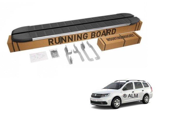 Praguri laterale tip treapta compatibile Dacia Logan 2 MCV 2014-2021 &reg; ALM