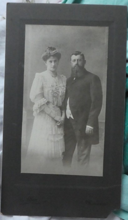 2 foto mari pe carton; Foto Weisman si Athen, Bucuresti, inceput de secol 20, pret pentru ambele