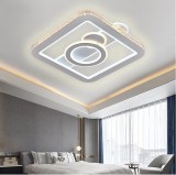 Cumpara ieftin Lustra LED 70W, diamante + patrate, lumina calda/rece/neutra