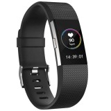 Cumpara ieftin Curea pentru Fitbit Charge 2, marimea L, Neagra, Edman