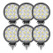 Set 6 x Proiector LED auto offroad 42W 12V-24V, 3080 lumeni, rotund
