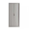 Dulap metalic birou cu usi tambur, 4 rafturi, 100x45x200cm, gri deschis RAL 7035, Italia
