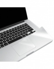 Folie protectie palm rest si trackpad aspect aluminiu pentru Macbook Pro Retina 13.3 foto