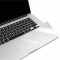 Folie protectie palm rest si trackpad aspect aluminiu pentru MacBook Pro 15.4 2016 Touch Bar