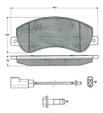 MTR MT554 set placute frana,frana disc