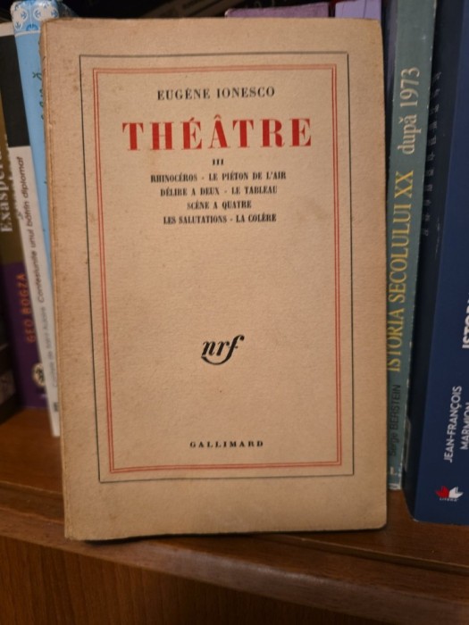 Th&eacute;&acirc;tre - Eug&egrave;ne Ionesco, vol III
