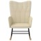 Scaun balansoar, crem, material textil - 3