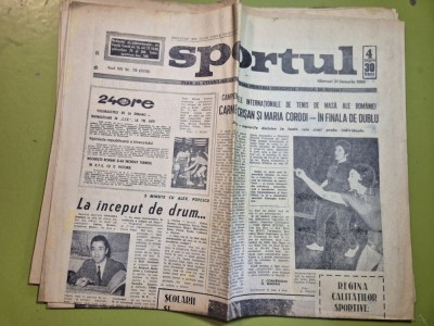 ziarul sportul 31 ianuarie 1968 - articol echipa de fotbal rapid bucuresti foto