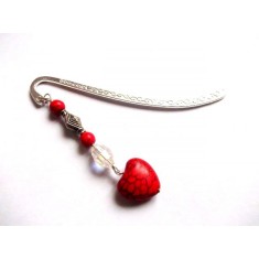 Semn de carte cu howlite colorat, semn de carte 33973