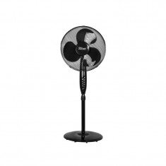 Ventilator cu picior FLORIA ZLN-2324, Negru Putere 40W, Diametru 40 cm, 3 trepte de viteza, Unghi inclinare reglabil,