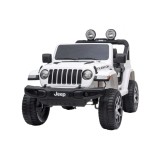 Mașină cu acumulator pentru copii - Jeep Wrangler Rubicon White