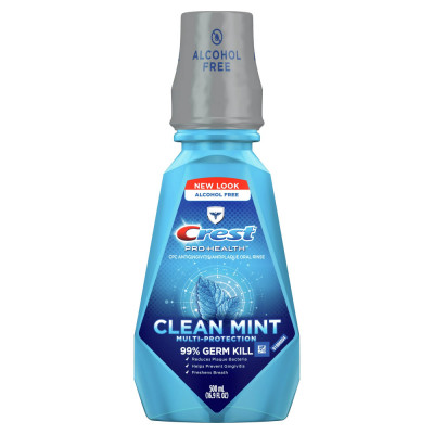 Apa de Gura, Crest, Pro-Health, Clean Mint, fara Alcool, Multi-Protectie, cu Clorura de Cetilpiridin foto