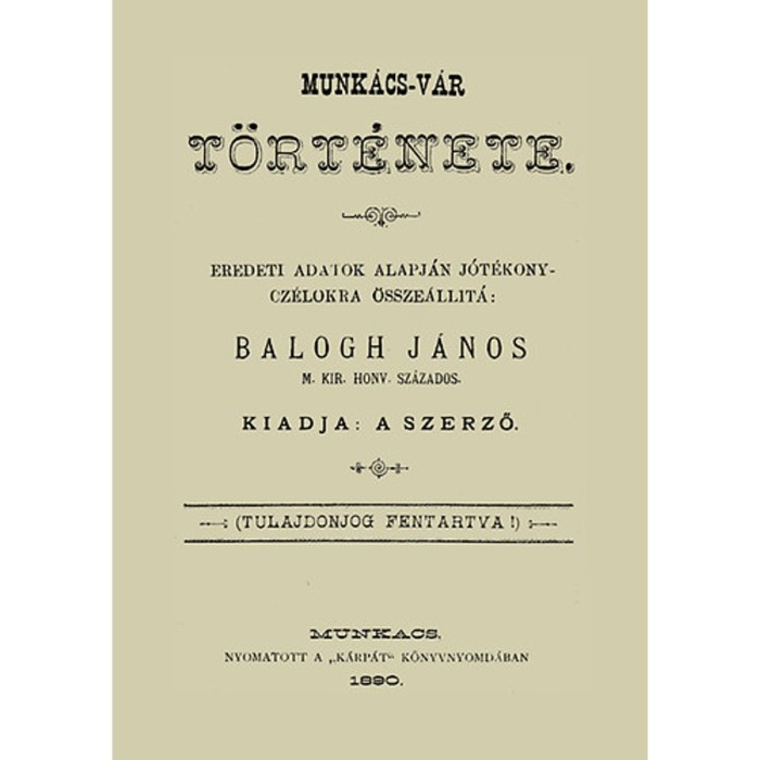 Munk&aacute;cs-v&aacute;r t&ouml;rt&eacute;nete