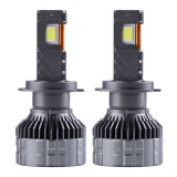 Set 2 LED-Uri Auto Techstar&reg; P18, H7, 300W, 45000 Lumeni, 6500K, 12-24V, Unghi Fascicul 360&deg;, CSP 4575, Canbus, Radiator Aluminiu, Racire Cooling Tech