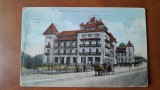 Carte postala, Baile Calimanesti, Hotelurile Jantea, 1924