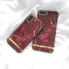 Husa iPhone 7 Plus / 8 Plus MyStyle Marble Red, TPU, Protectie Spate si Margini, Design Marmura Rosie-Aurie