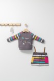 Cumpara ieftin Set 2 piese cu bluzita si fustita pentru fetite Colorful autum, Tongs baby (Culoare: Gri, Marime: 24-36 luni)