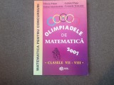 OLIMPIADELE DE MATEMATICA CLASELE VII-VII 2007 MIRCEA FIANU