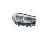 Far Bmw X3 (G01), 06.2017-07.2021; X4 (G02), 03.2018-, montare fata, dreapta, cu functie mascare faruri faza lunga; cu indicator led; LED; electric;, Magneti Marelli