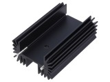 Radiator extrudat negru TO218 TO220 TO247 L: 25mm W: 42mm