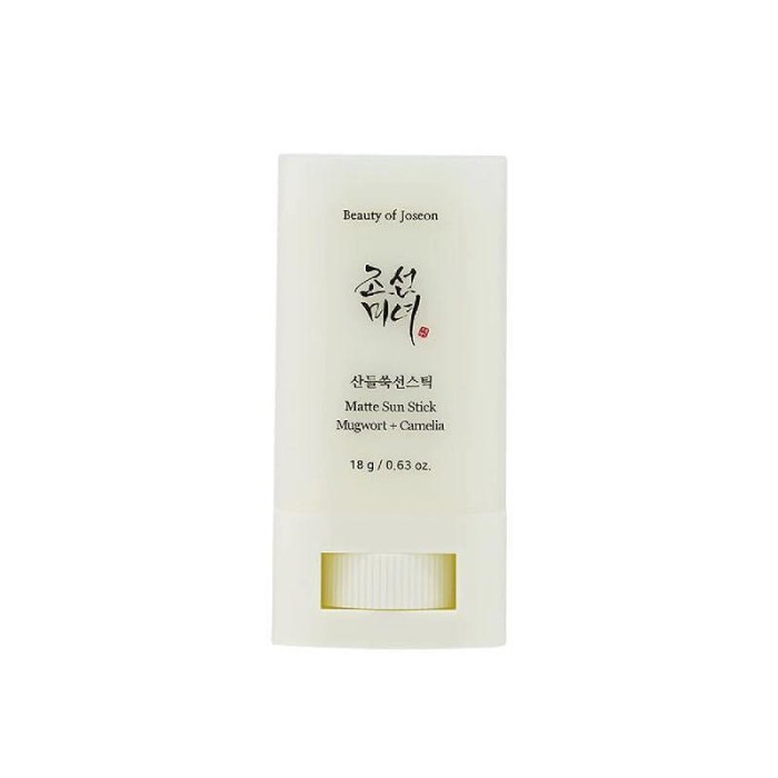Beauty of Joseon Matte Sun Stick: Mugwort+Camelia (SPF 50+ PA++++) Stick de protecție solară matifiantă pentru față 18g