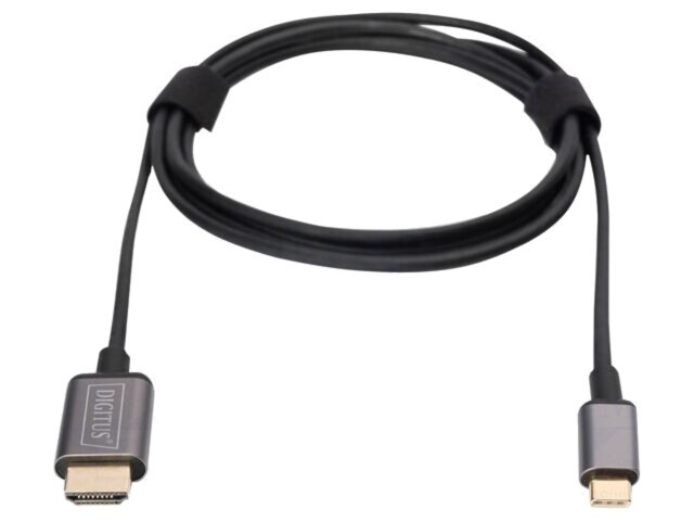 Cablu adaptor HDMI la USB C DIGITUS 1,8m USB 3.1 negru PVC