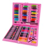 Cumpara ieftin Set creativ de papetarie pentru copii / adulti, instrumente de colorat, pentru pictura, desen, accesorii 150 de piese, 3 ani, Oem