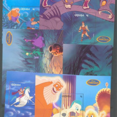 Grenada 1998 6 x Hercules Cartoon Disney perf.sheet Mi.B487-B492 MNH AD.035