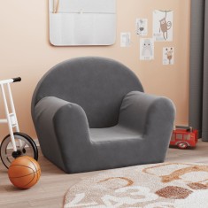 Gossi canapea pentru copii, antracit, plus moale