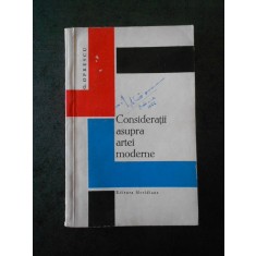 George Oprescu - Consideratii asupra artei moderne
