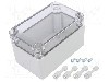 Carcasa policarbonat, 75mmx125mmx75mm, IP66, IP67, WEIDM&Uuml;LLER - MPC 07/12/07 TRSP