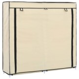 Pantofar cu husa, crem, 115x28x110 cm, material textil