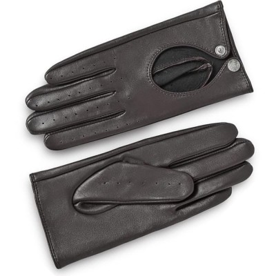 Manusi Dama din Piele Naturala pentru Toamna-Iarna - cu Capsa, Design Elegant, Subtiri si Confortabile, Maro Havana, M Maro Havana 16.5-17.5 cm foto