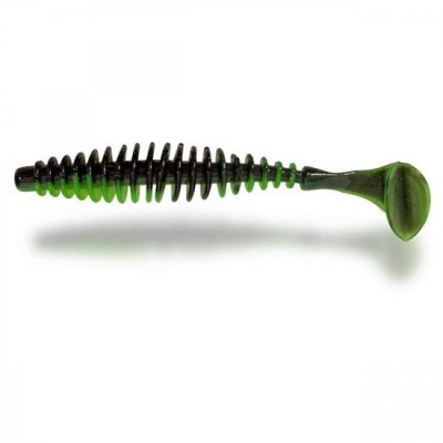 Grub Quantum Magic Trout T-Worm Paddler 5.5cm culoare Neon Green Black foto