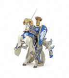 Figurina - Blue weapon master ram horse | Papo