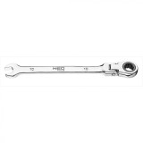 Cheie combinata fixa - inelara cu articulatie si clichet 10mmx160mm 09-052, Neo