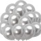 Set 25 baloane latex, Argintiu, 30cm, Ropet