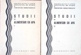 Studii Alimentari Apa Vol. 1-2, Dan Georgescu, 1965, Bucuresti, Constructii, Romana, 163+167 pagini, Necartonata