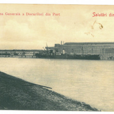 561 - BRAILA, Harbor, Romania - old postcard - unused
