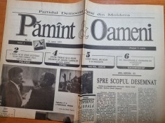 ziarul pamant si oameni 19 iunie 1993-ziar din republica moldova