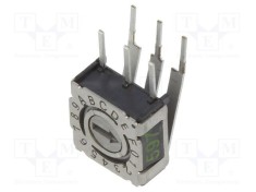 &Icirc;ntrerupător codificare HEX/BCD PTR HARTMANN Poz: 16 THT Rcontact max: 80m&Omega;