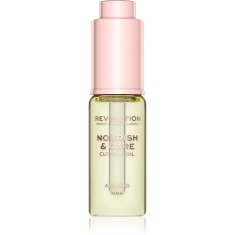 Makeup Revolution Nourish &amp; Care tratament intensiv pentru unghii și cuticule uscate cu ulei de migdale 15 ml