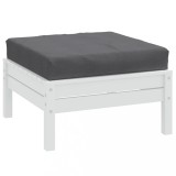 Gossi perna de paleti, melanj antracit, 60x60x10 cm, material textil